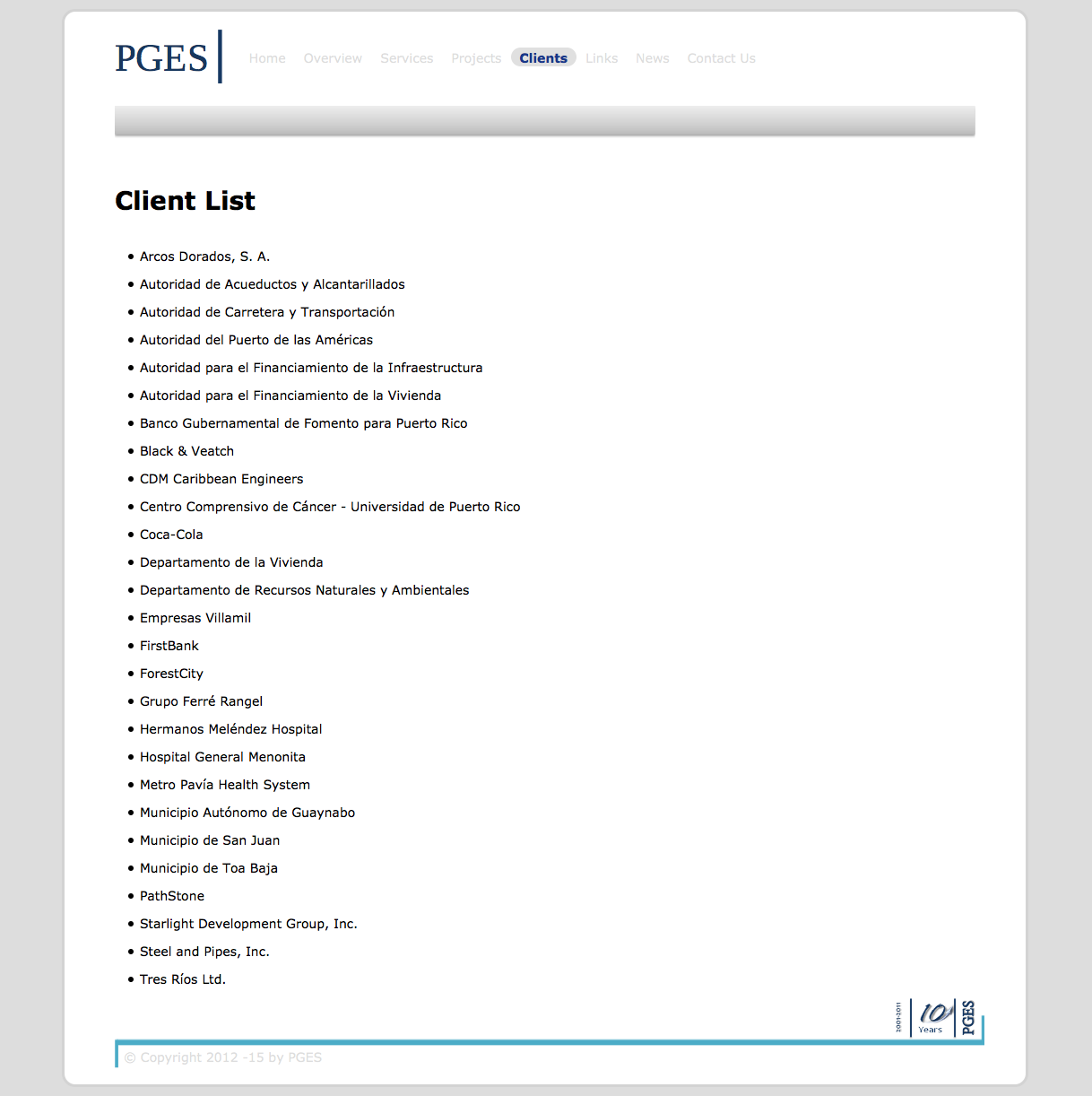 'Client List'
