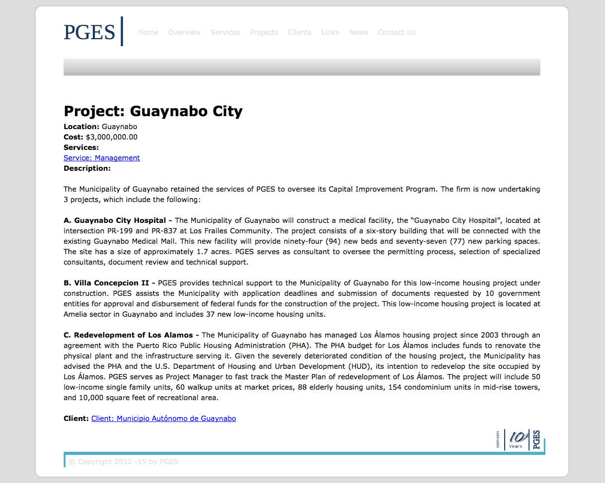 'Project - Guaynabo City Projects'
