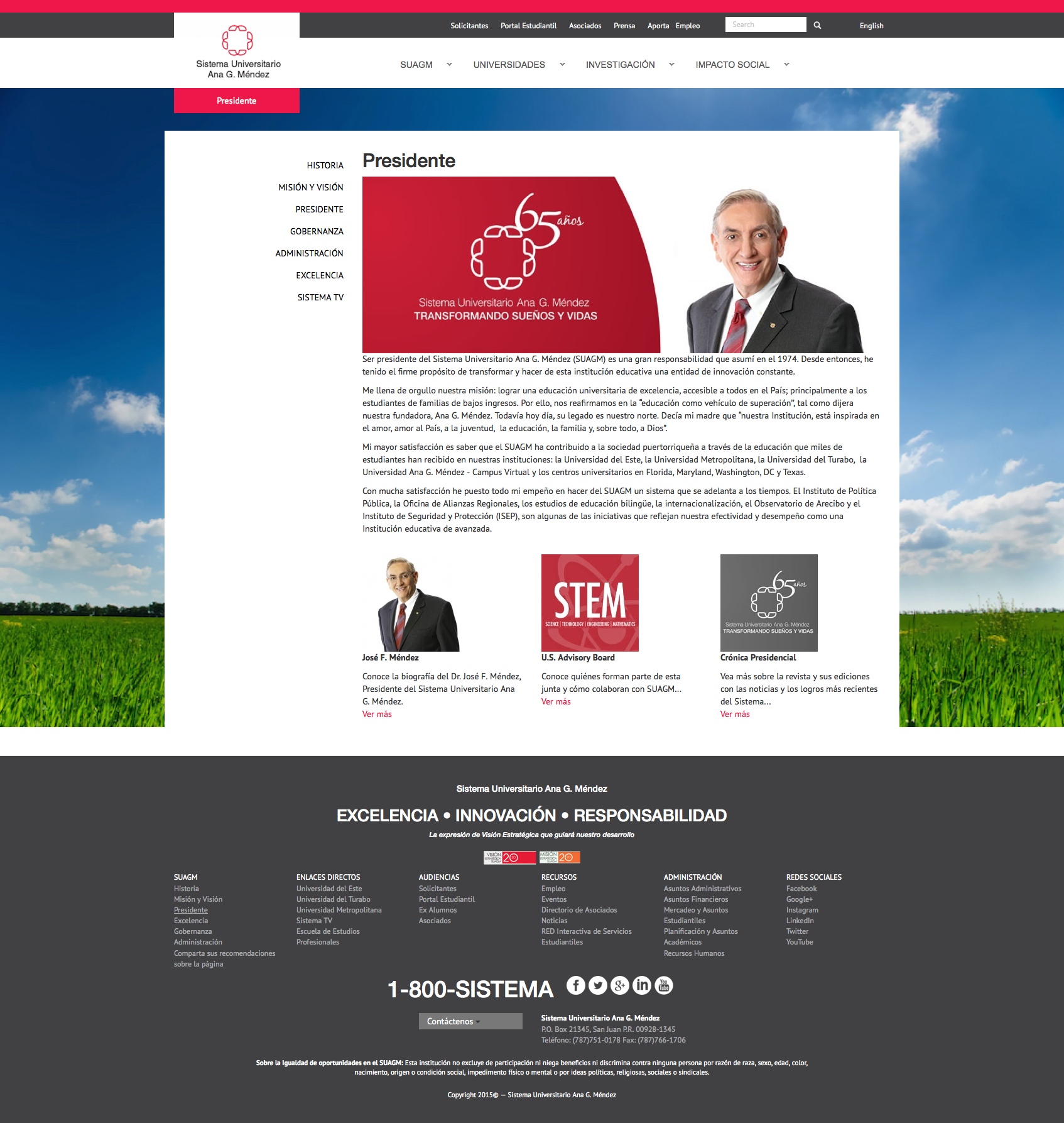 'New President Detail Page'